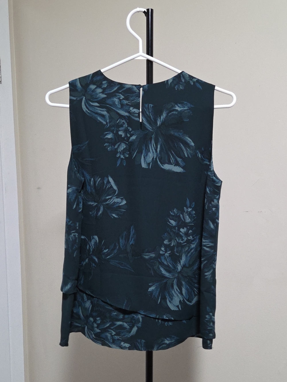 Nwt Reitmans Dark Teal Floral Layered Chemise - Picture 6 of 8